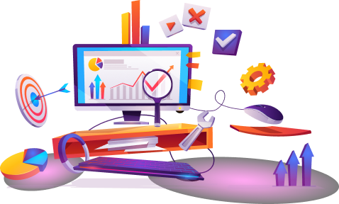 Modernes SEO / Dashboard Illustration